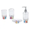 Transparent & bottoom with colored bubbles