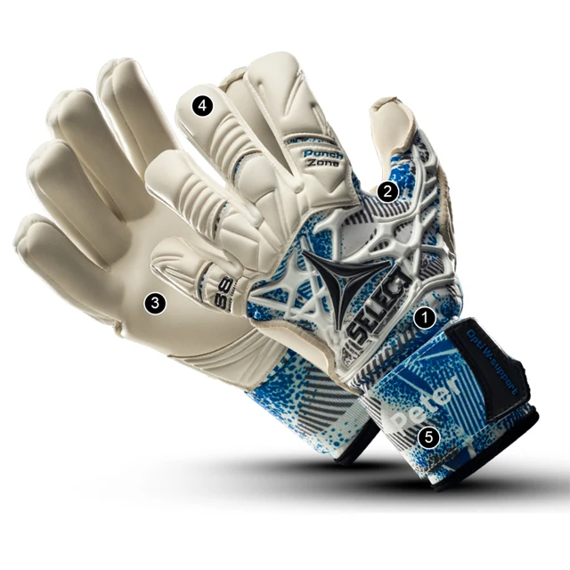 4mm Thickened Latex Goalkeeper Gloves No Finger Guard Nonslip
