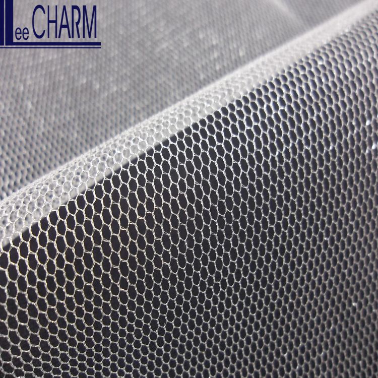 LCSH501 30D 21gsm шестигранное нейлоновое свадебное платье цвета слоновой кости Тюль Ткань блеск