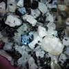 WHITE WITH BLUE FLASH