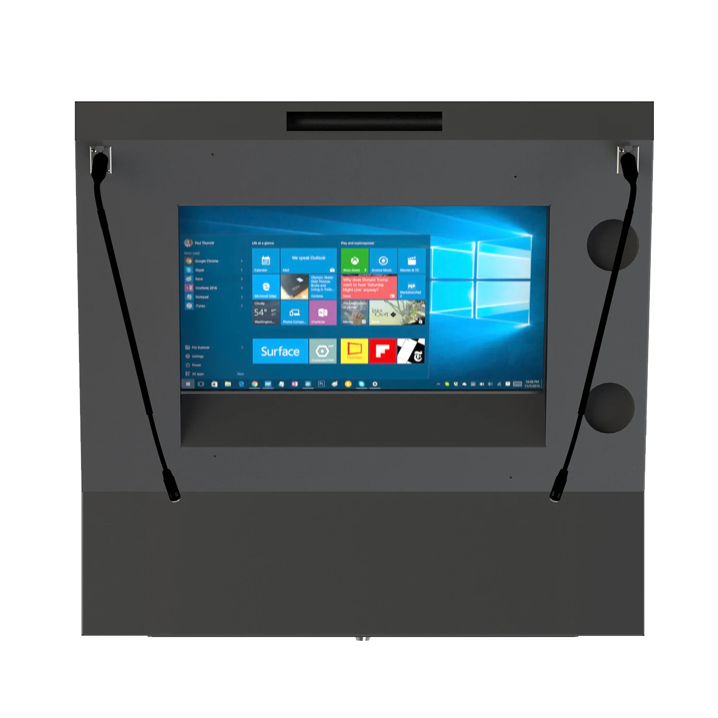 Цифровой подиум, стойка для конференц-системы, Школьное снабжение TM23S Подиум 32 дюйма Full HD экран 22 дюйма двойной сенсорный Full HD монитор