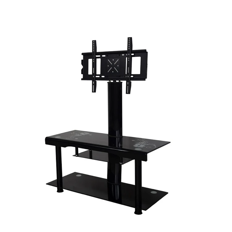 Unique Popular Design 3 Tier Glass Lcd Tv Stand With Tv Rack RA044