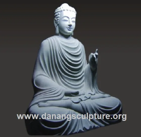 瞑想しているShakyamuniBuddha天然大理石の大きな石の仏像販売のための
