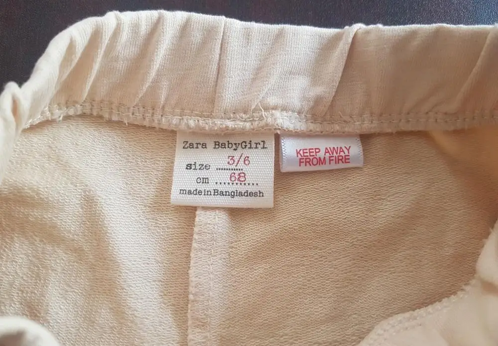 Bangladesh Cotton Spring Kids Trousers Branded Label ZR-345 Size 74-128 for Export-Surplus Stocklot Garments 10000 Pieces