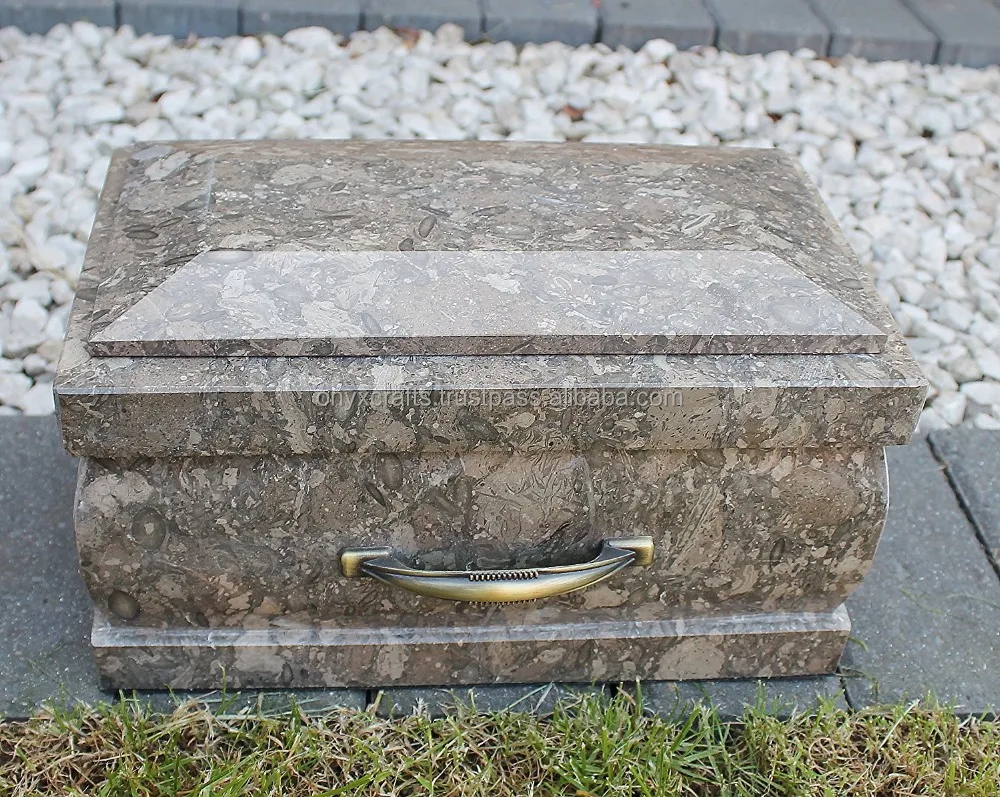 海洋大理石骨灰盒棺材形状葬礼urny urnas瓮 - buy casket shape urns