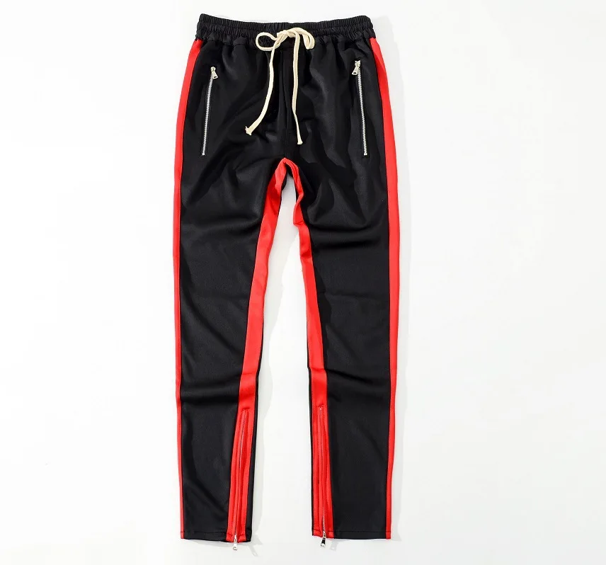 zipped ankle track pants