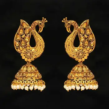 antique jhumka designs images, photos 