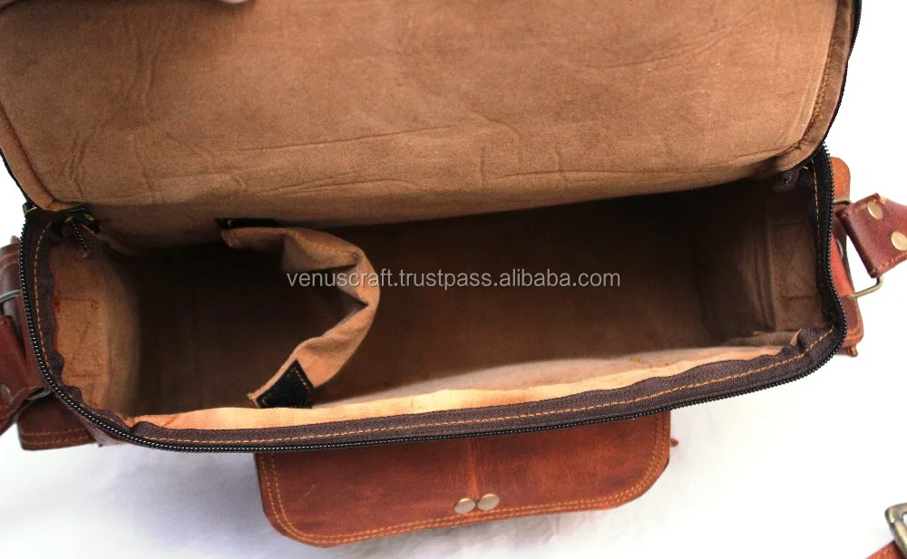 Винтажная сумка ручной работы из натуральной кожи для