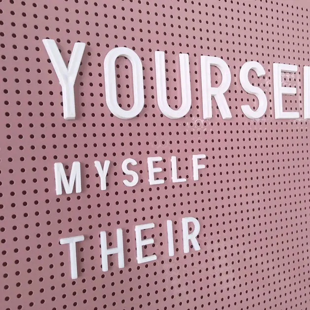 Высокое качество магнитный Сменные колышек доска письмо с буквенным принтом