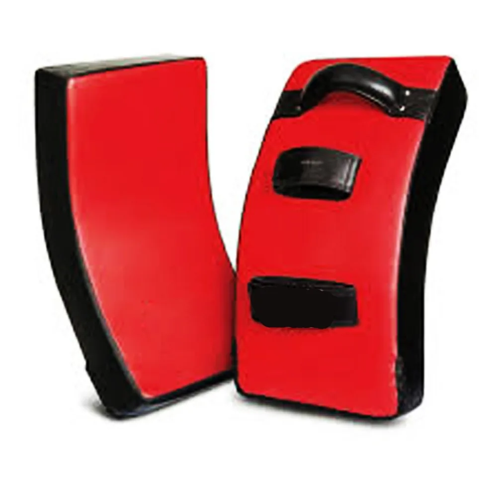 Details about   VELO Leather Kick Shield Arm Pad Curved Thai Boxing Strike MMA Focus Muay Punch 