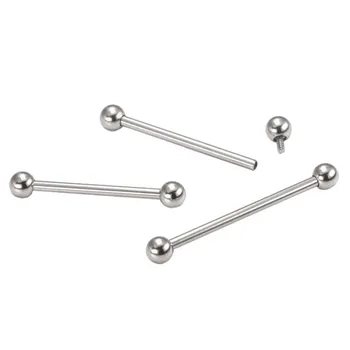 G23 titanium piercing internally threaded jewelry industrial barbell