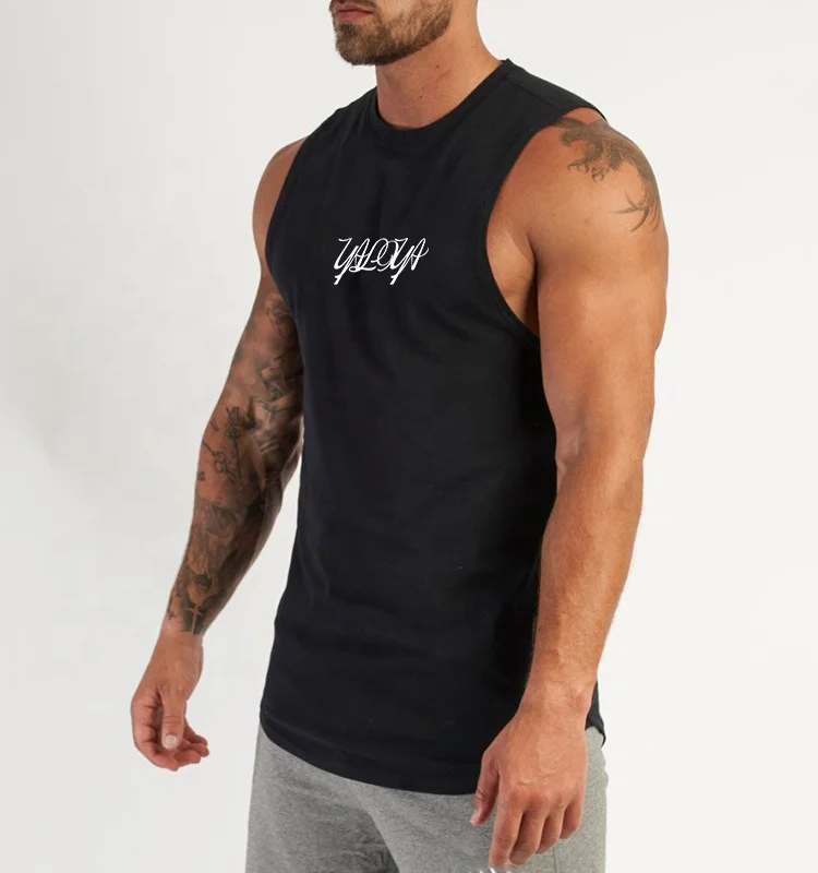 black baggy vest top