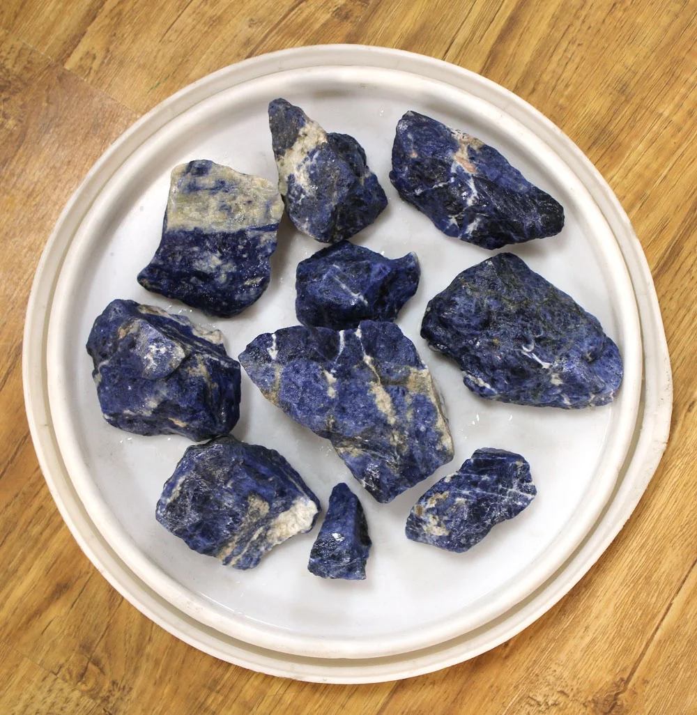 aaa sodalite rough gemstone blue sodalite minerals raw uncut