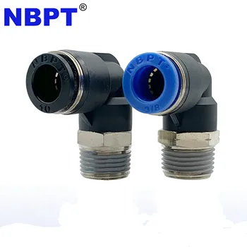 Elbow Push In To Connect,Pl 90 Degree One Touch Pneumatic Fitting - Buy ...