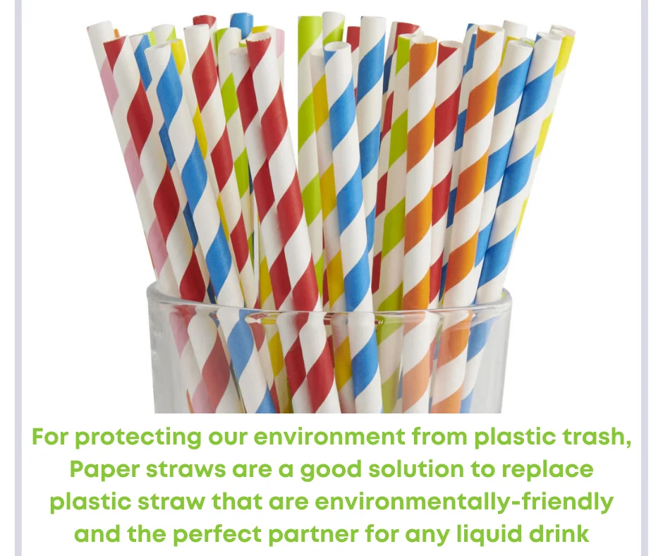 Eco Friendly Disposable Kraft Paper Straw Biodegradable Bubble Tea