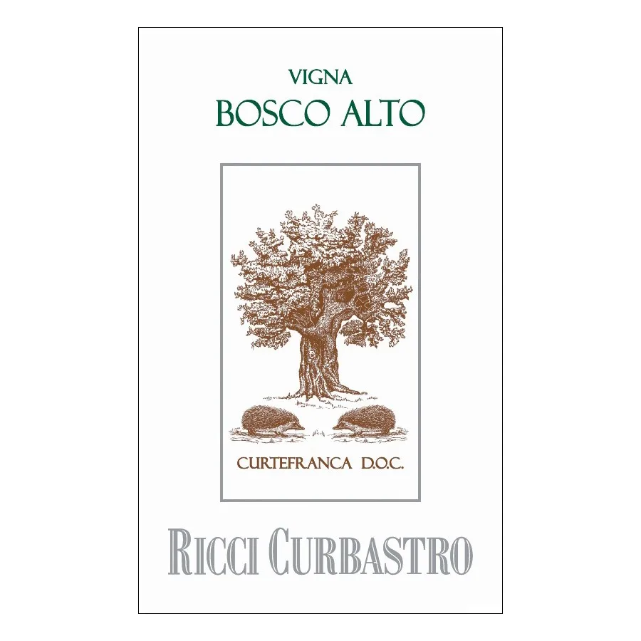 High Quality Made in Italy 75cl complex Chardonnay Barrique White Wine Curtefranca DOC Vigna Bosco Alto for retail