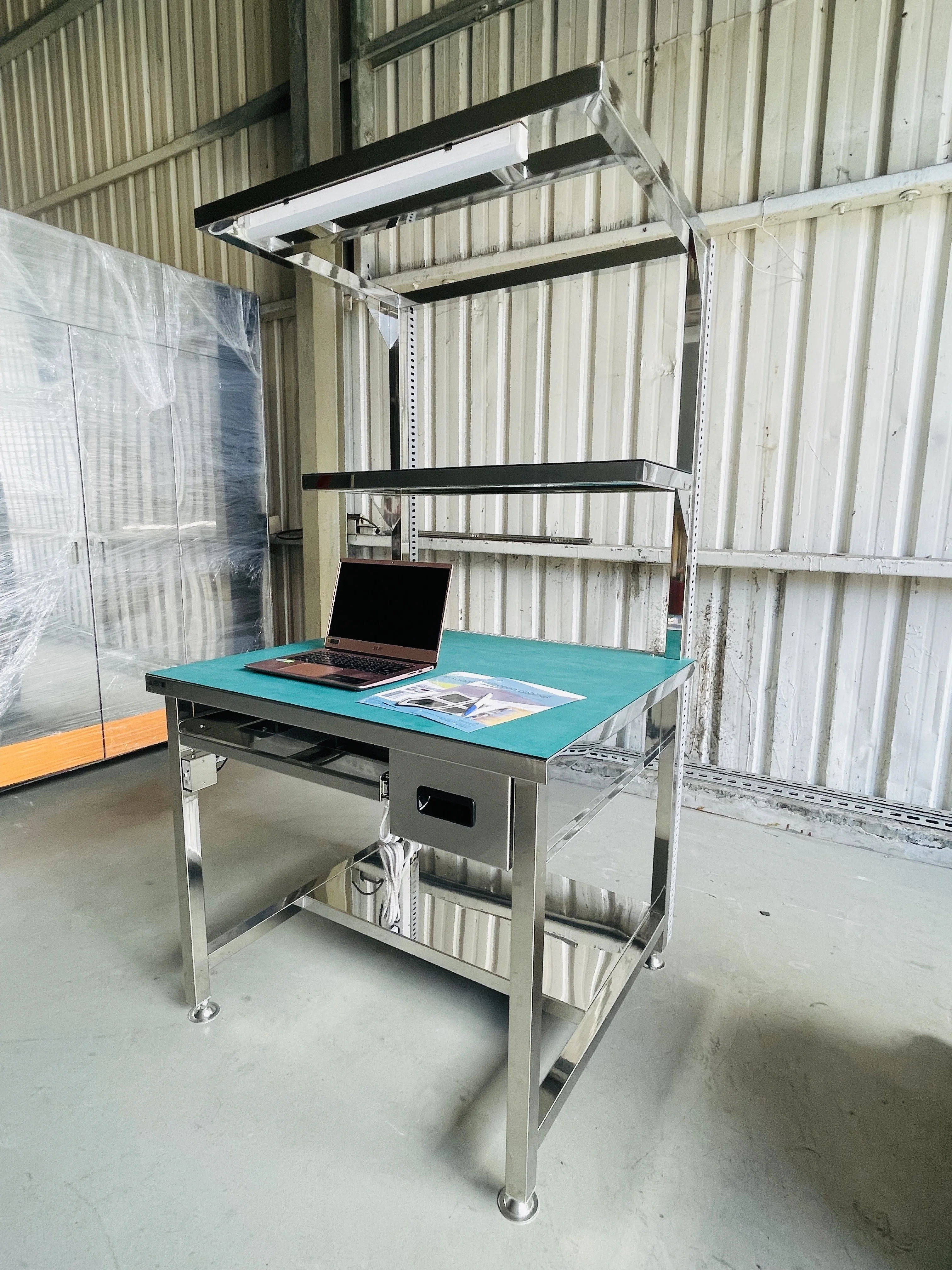 Испытательная станция, Рабочий стол из нержавеющей стали для лабораторной больницы