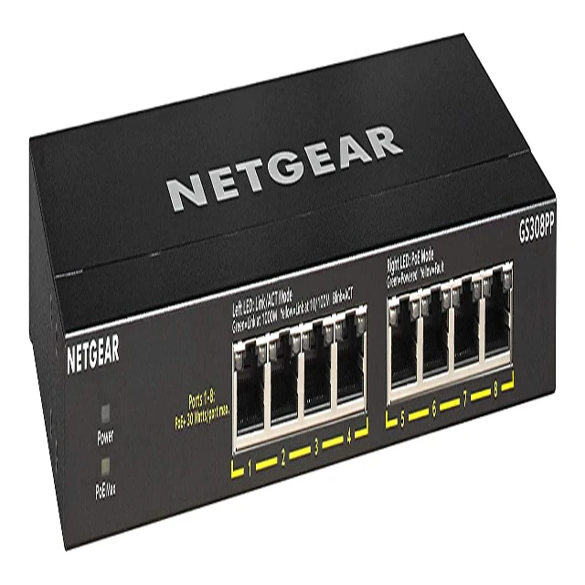 Energy Efficient Ethernet mode of NETGEAR 8-Port Gigabit Ethernet Unmanaged PoE+ Switch (GS308PP)