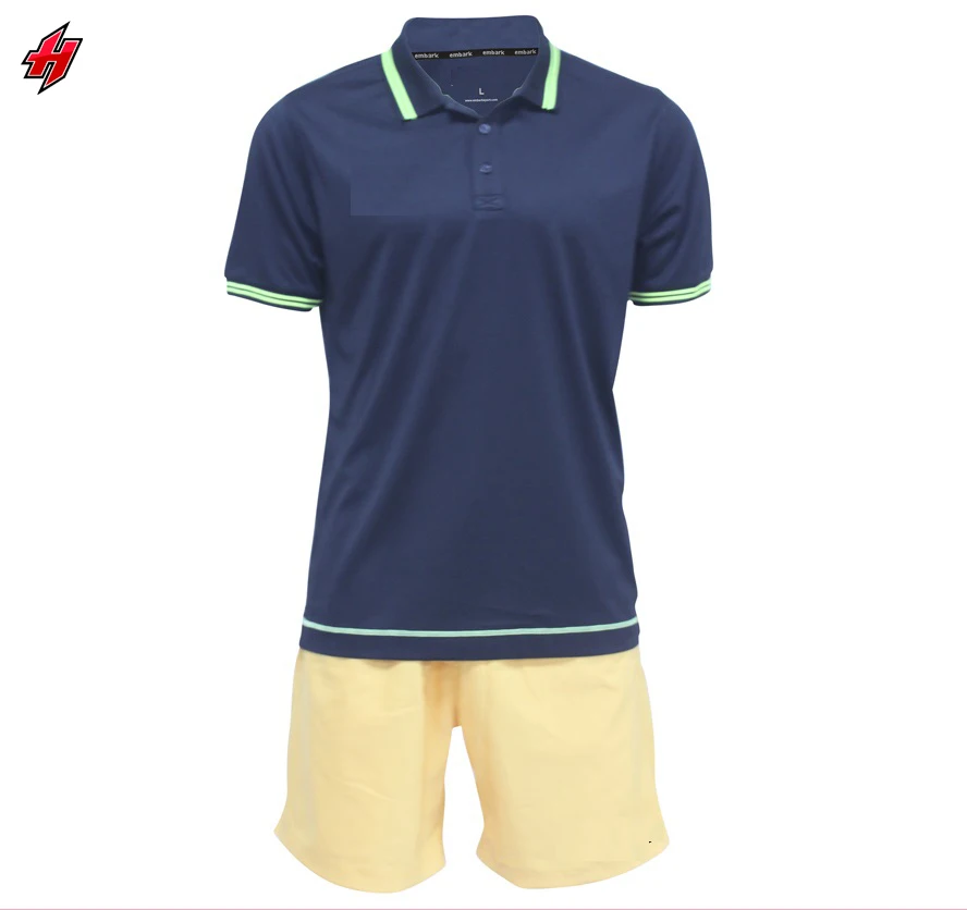 Polyester Sport Tennis Uniform Set Wholesale Digital Printing Men