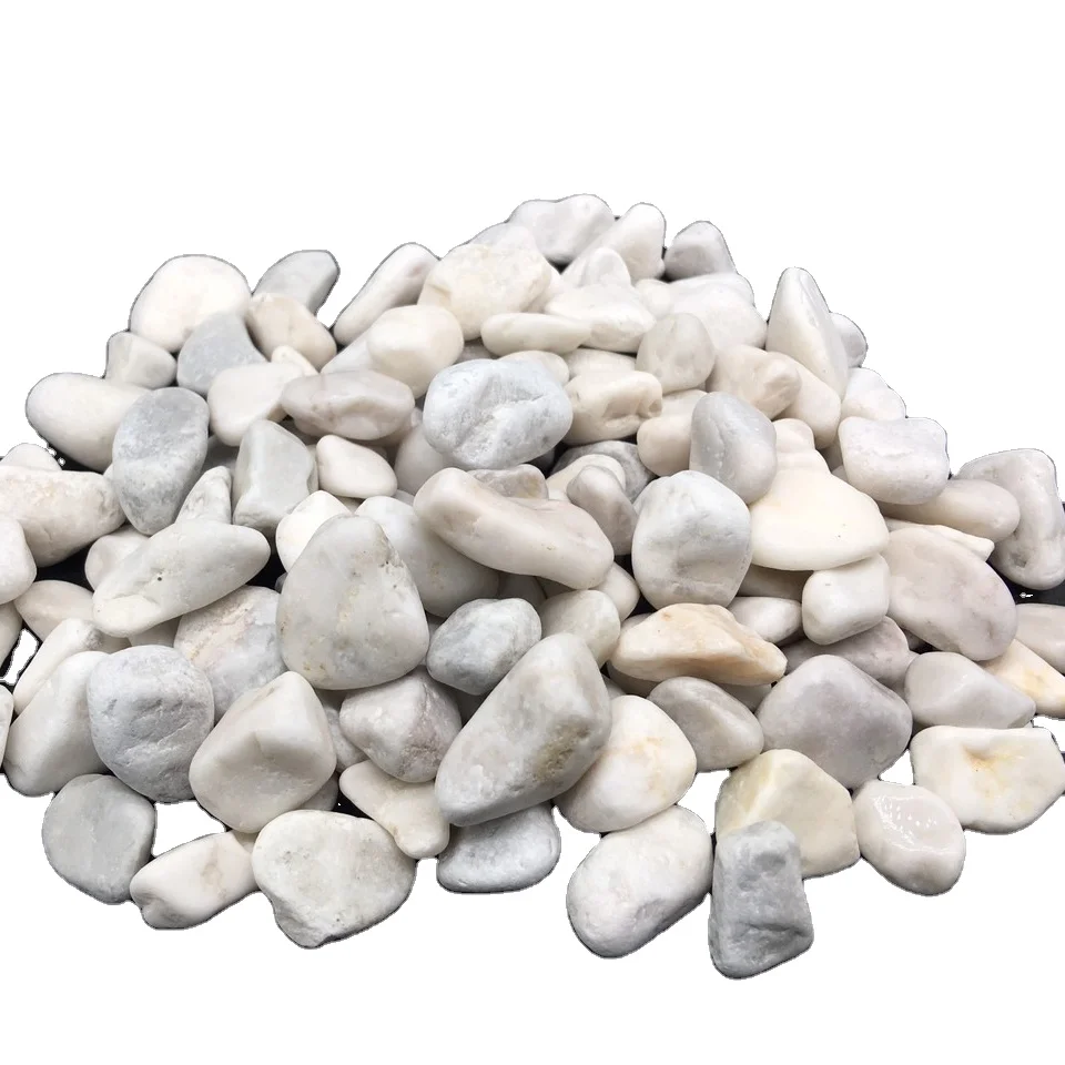 Small Milky Cream Color Pebbles White 
