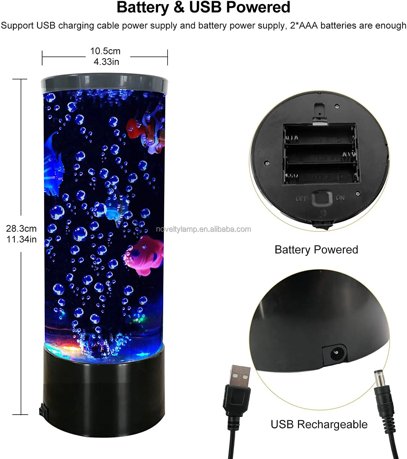 bubble fish lamp speaker