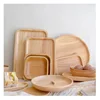 natural color wood plate