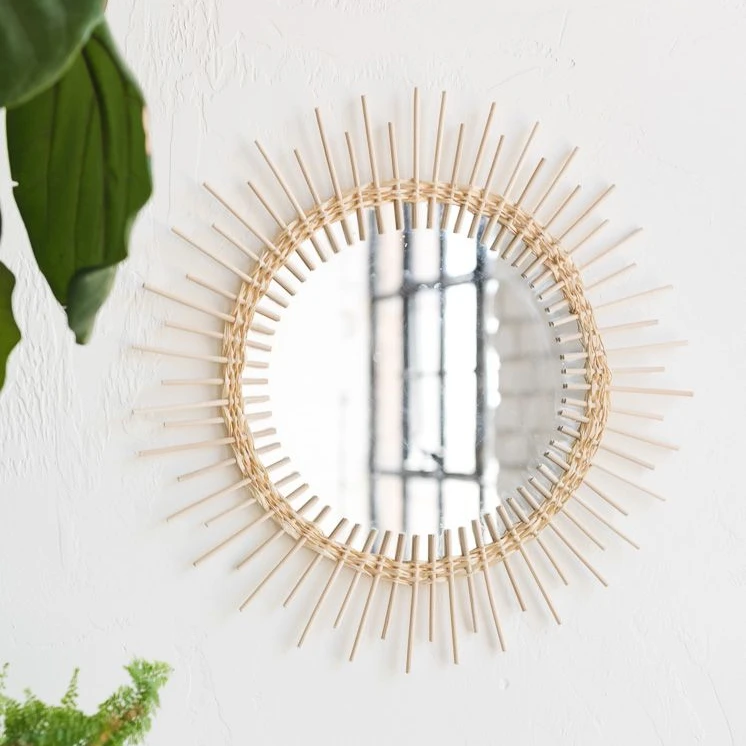 Cermin Sunburst Rotan Bambu Kualitas Tinggi Anyaman Tangan Alami Kecil - Buy Kecil Rotan Cermin,Bambu Rotan Cermin,Rotan Sunburst Cermin Product on Alibaba.com