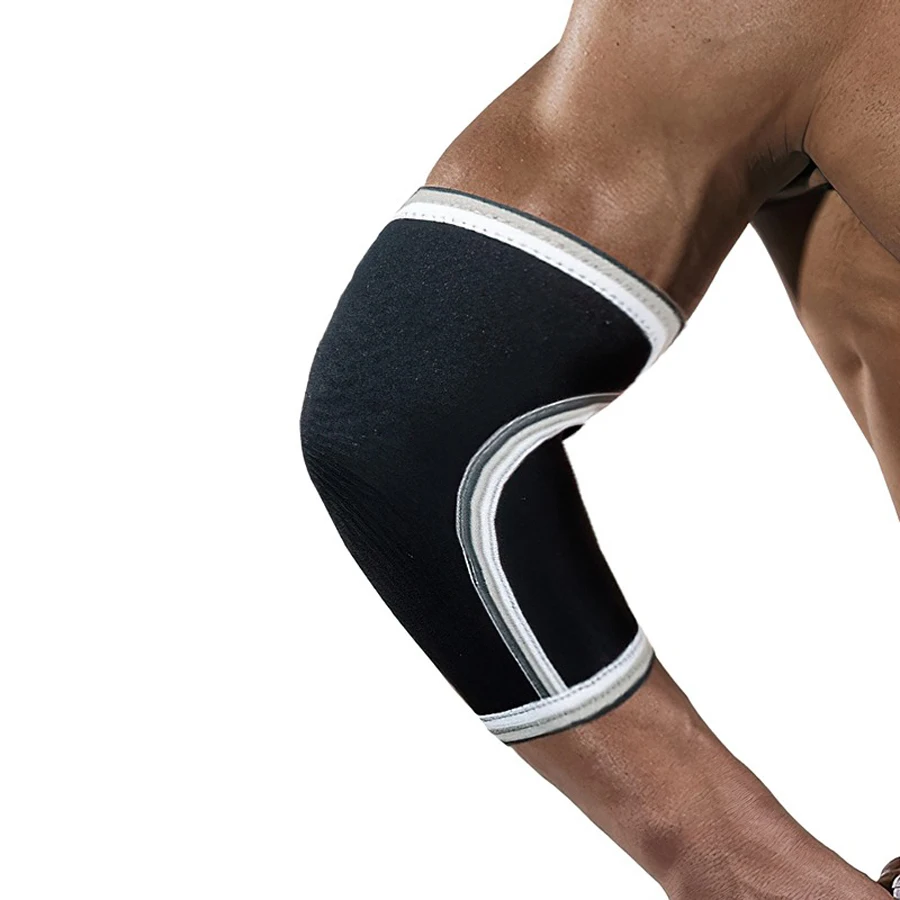 7mm Powerlift Weightlifting Fitness Neoprene-Compression Elbow Sleeve Knee Pads 