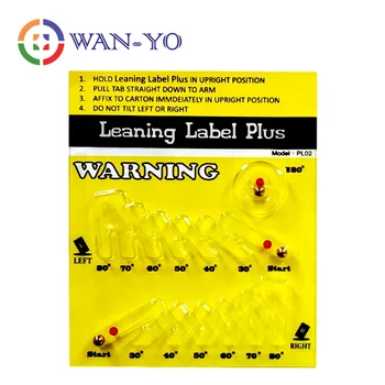 WAN-YO Leaning Label Plus Tip and Tell Indicator Shipping Labels