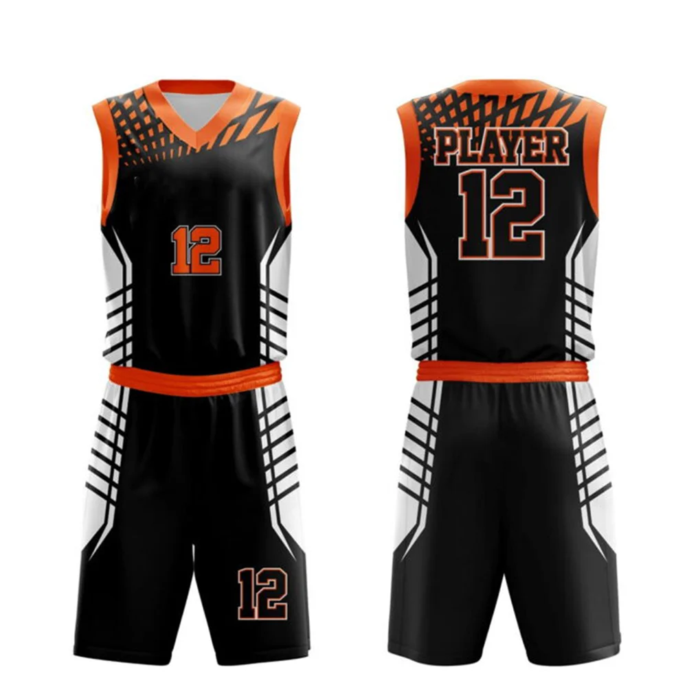 Source Camouflage Custom Sublimation Basketball Uniform Embroidery