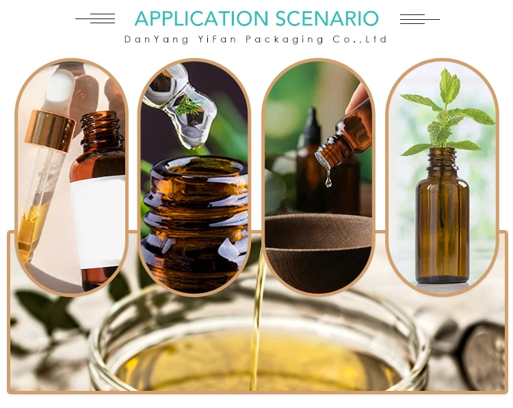 1/4 Dram (1ml) Amber Glass Vial (144)- Flat Black Screw Cap