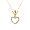 Collana in Ottone Placcata in Oro Giallo 18k Ispirata a Marchi di Lusso