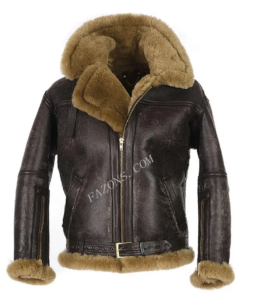 pilot jacket with fur