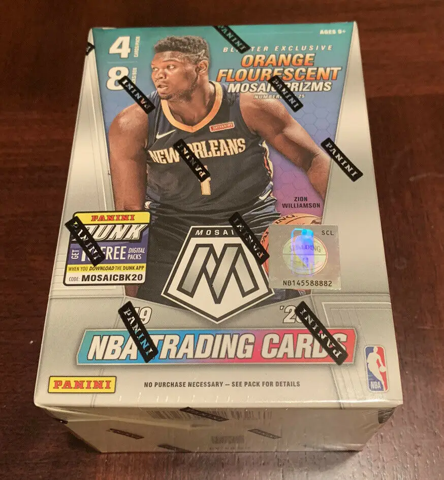 new mosaic basketball hobby box trading card blaster boxes 2020