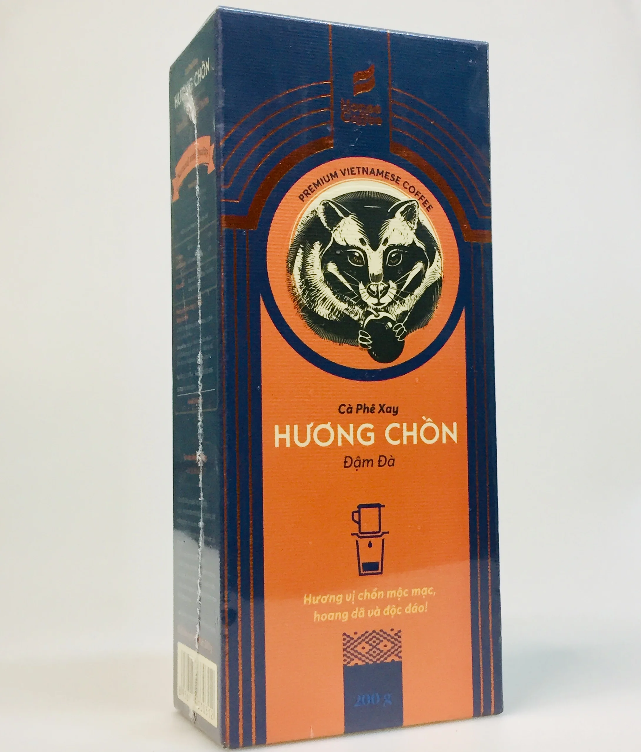 挽いたコーヒーHuongchon伝統的な強い200gベトナム産ミックス