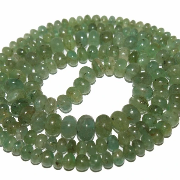 New Hot 17-19" 3Rows Natural Emerald 4X6mm Faceted Rondelle Beads Gems Necklaces 