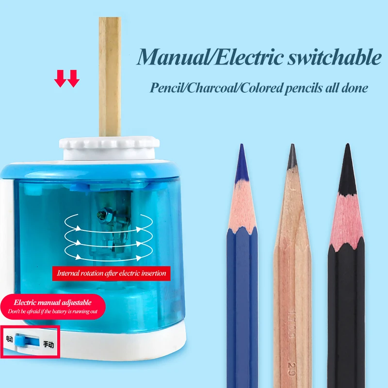 Electric Pencil Sharpener for Artist Charcoal Pencil - China Electric Pencil  Sharpener, Pencil Sharpener
