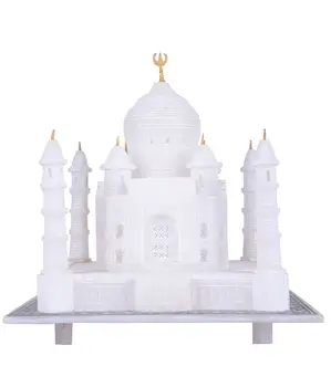 Miniature Taj Mahal Model Indian White Marble Decorative marble All sizes manufacturers in India at best wholesale price