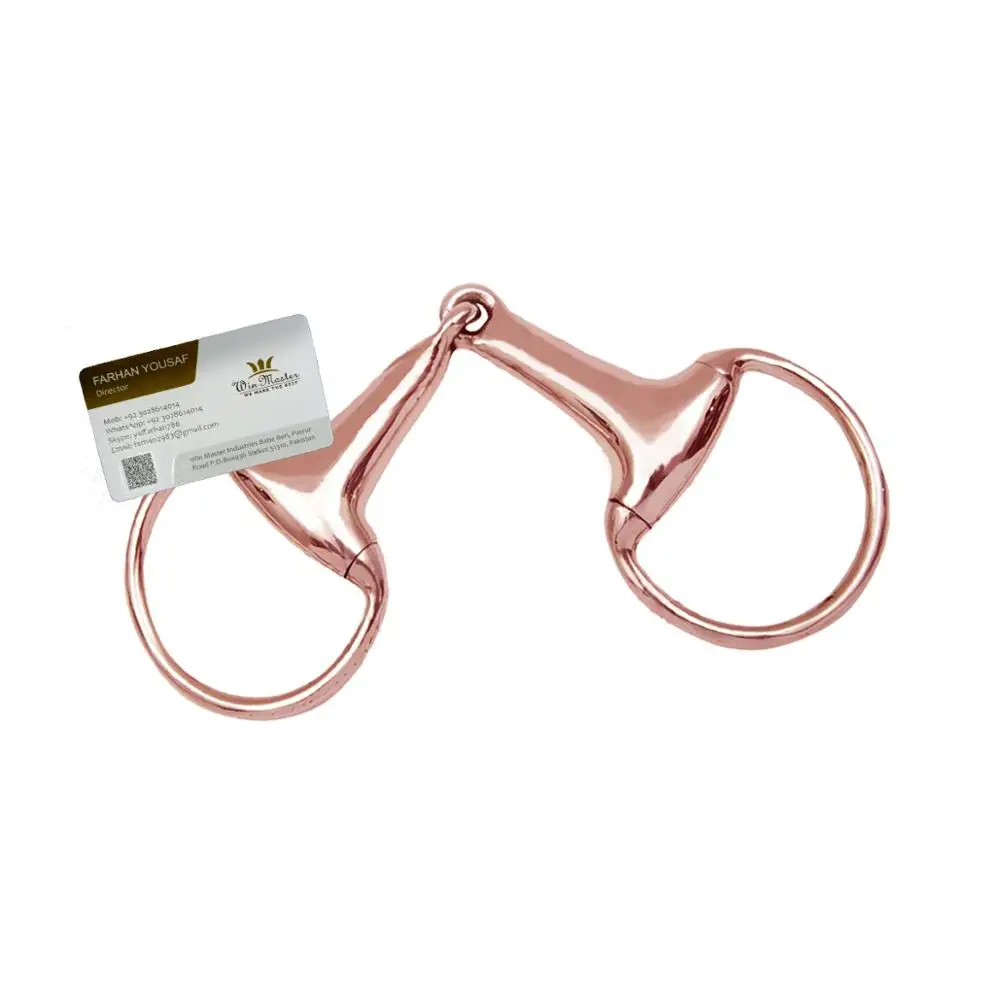 Mors De Cheval Anneau Lâche - Snaffle Pastille - Laiton - 6" - CHALLENGER - Neuf