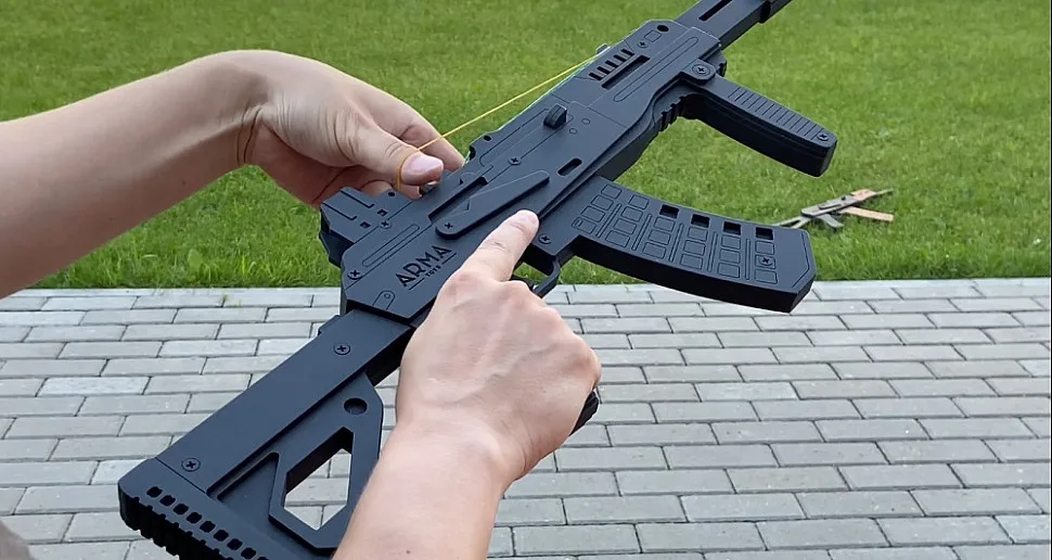 Preschool Toys Pretend Play 2 X Pack Rubber Band Rifle Toys 4 Boys preschool-toys-pretend-play-2-x-pack-rubber-band-rifle-toys-4-boys
