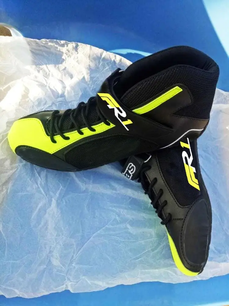 Car Racing Shoe Karting Shoes Go Kart Race Boots Digitally Printed Boots