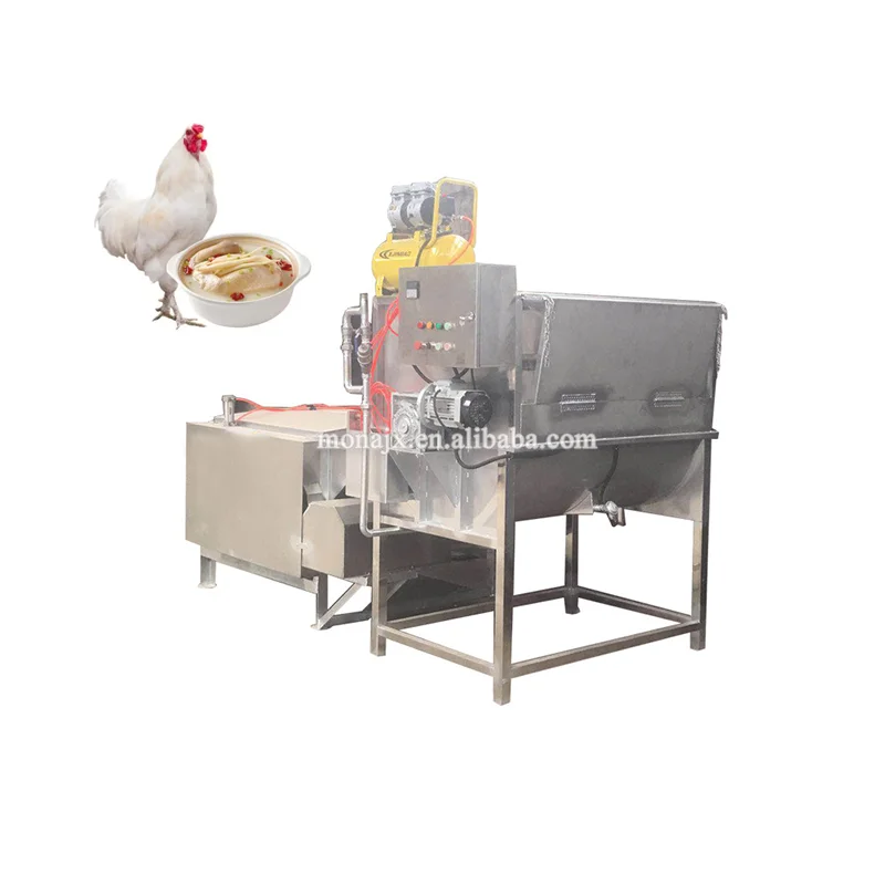 Automatic Steam Chicken Scalding Machine with Plucker Chicken Slaughter Machine Price