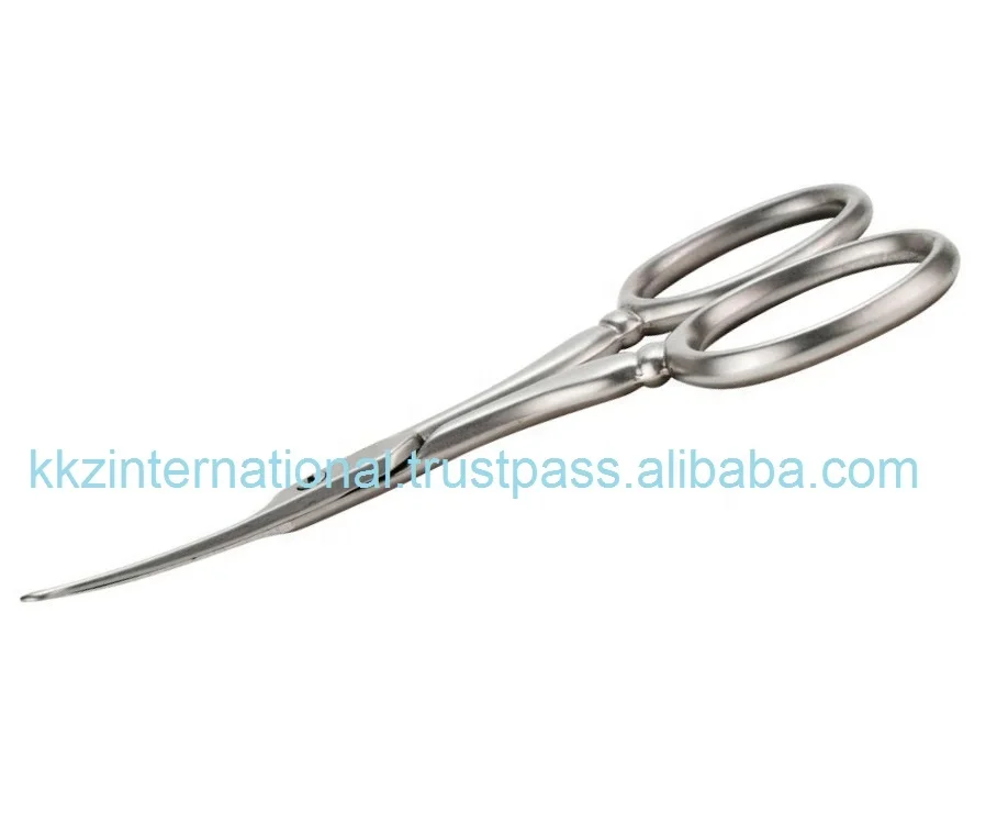 Профессиональные закругленные ножницы для волос в носу, индивидуальные натуральные ножницы для макияжа, маленькие ножницы для волос в носу из нержавеющей стали