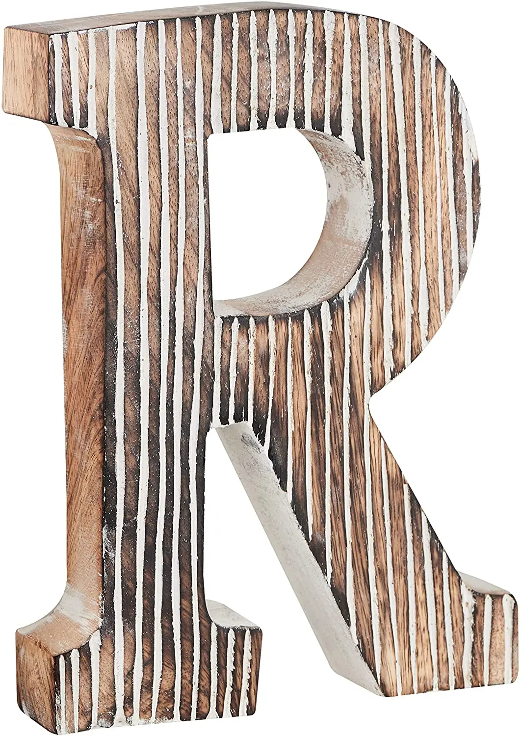 Decorative Wood Letter X, Standing and Hanging Wooden Alphabets Block for  Wall Decor