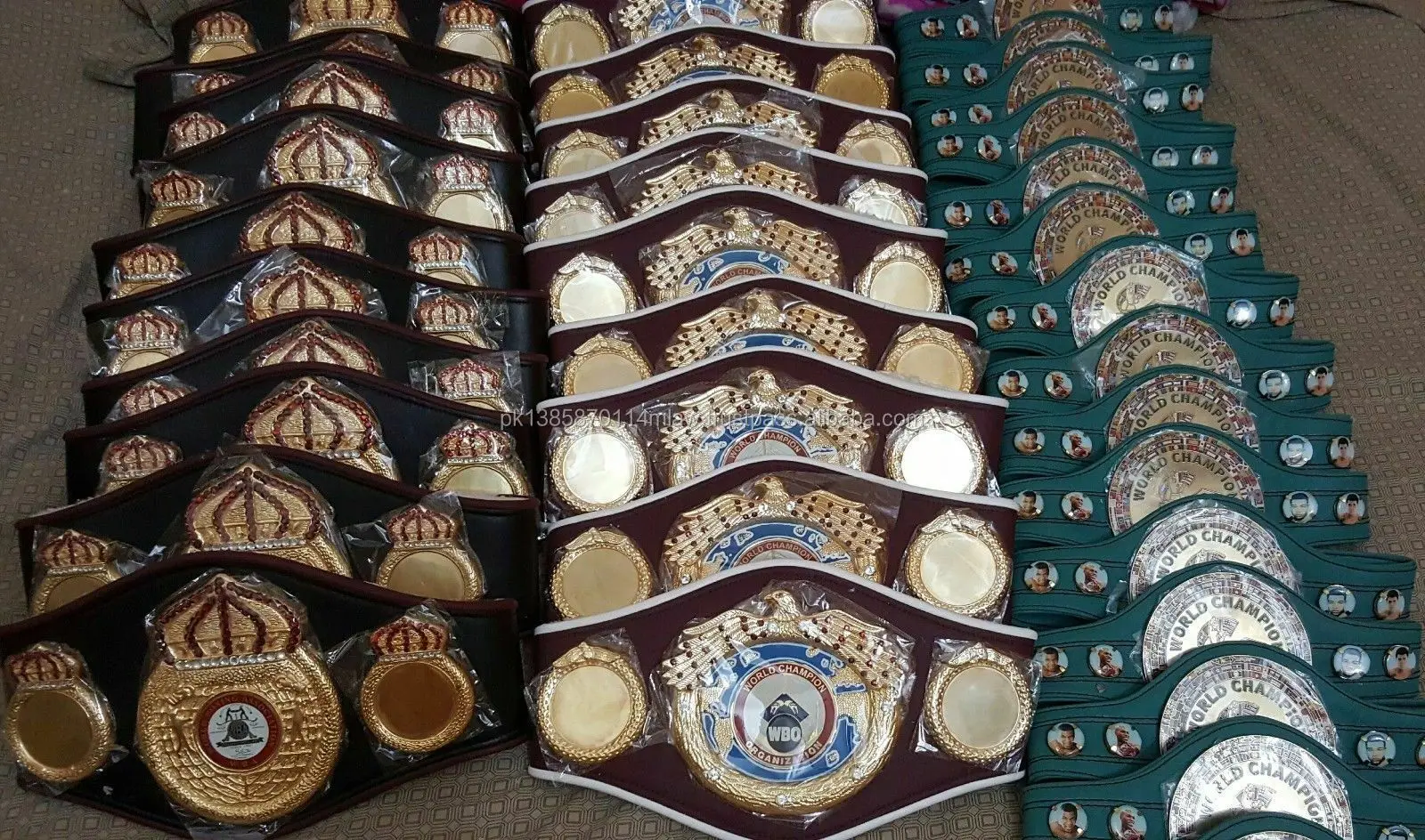 WBC WBA WBO IBF IBO Championships Boxing Belt Adult 5 Belts Set Premium Quality 