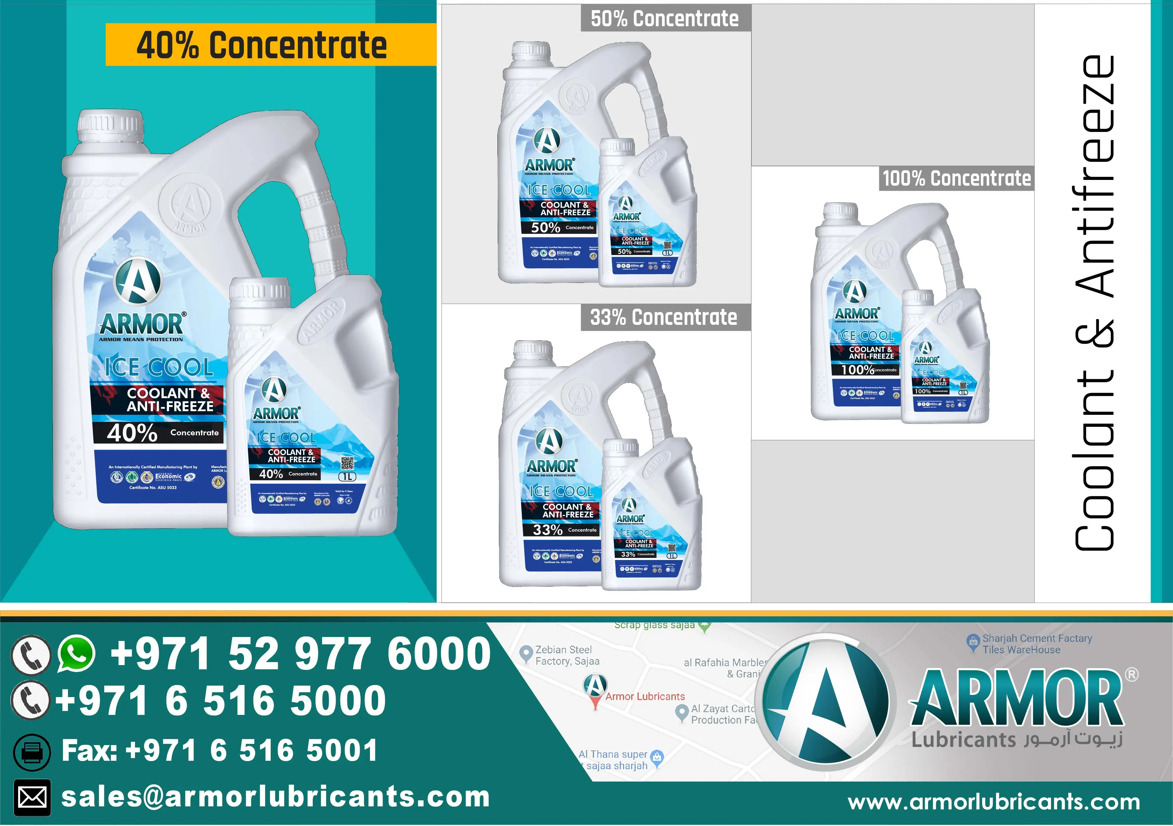 Armor Lubricant - High-Quality Car Coolant 40% Anti-freeze