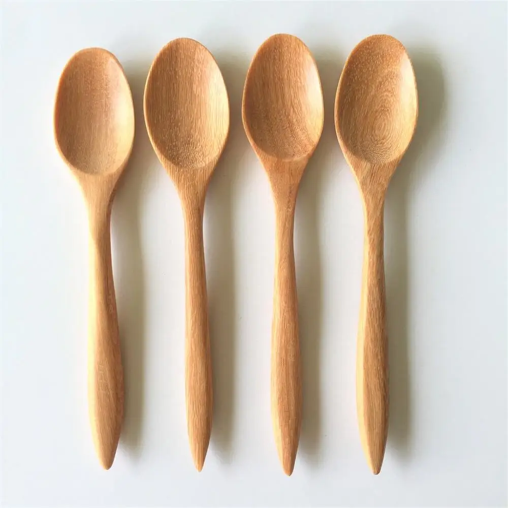 dinnerware natural utneisl handmade wooden spoon set wholesale