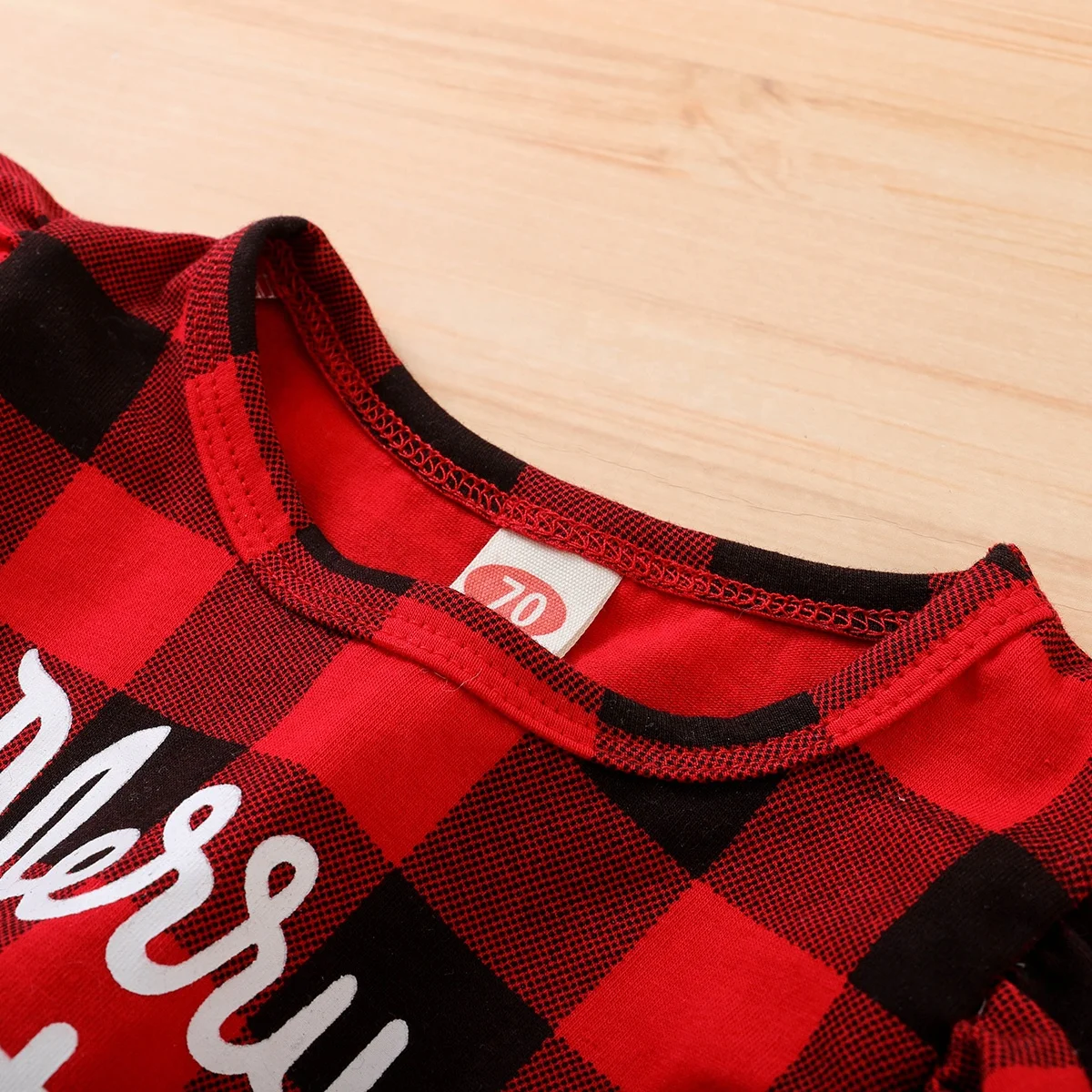 Оптовая продажа; Хлопковый Рождественский Повседневный Детский комплект для маленьких девочек; Рождественская одежда малышей; Платье