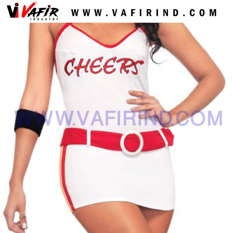 Wholesale Breathable Cheerleading Uniforms for Girls Sublimated in Nylon Spandex Cotton Polyester Rayon Latex for Lycra Material