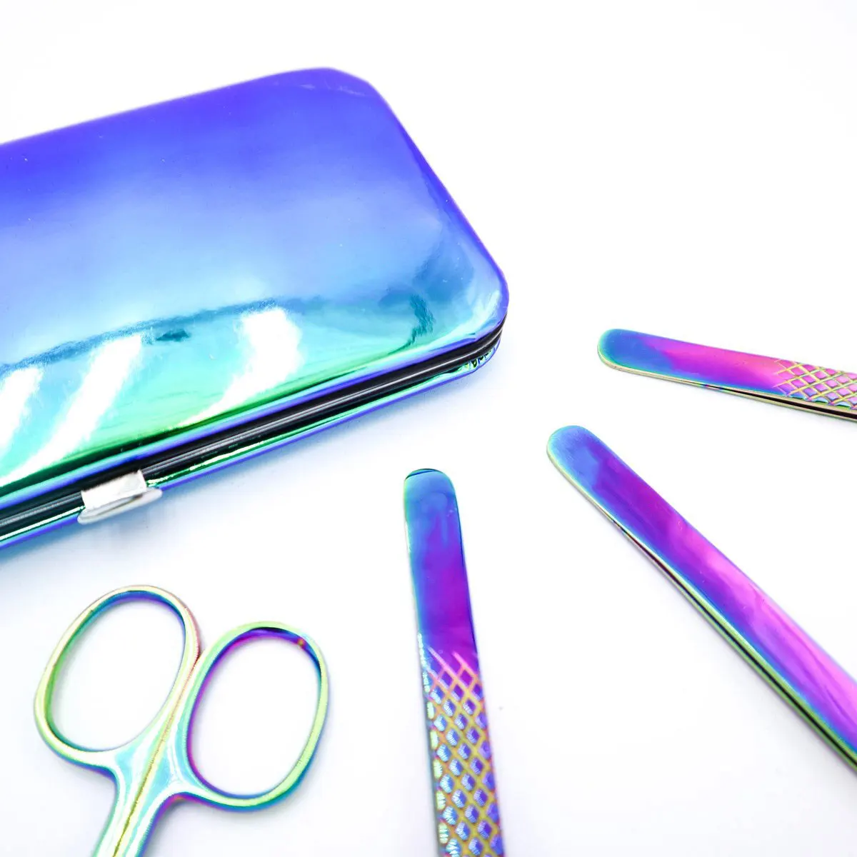 Multicolor Magnetic Case for Eyelash Tweezers Private Label Set for 3pcs & 6pcs Fiber Tip Type for Beauty Use